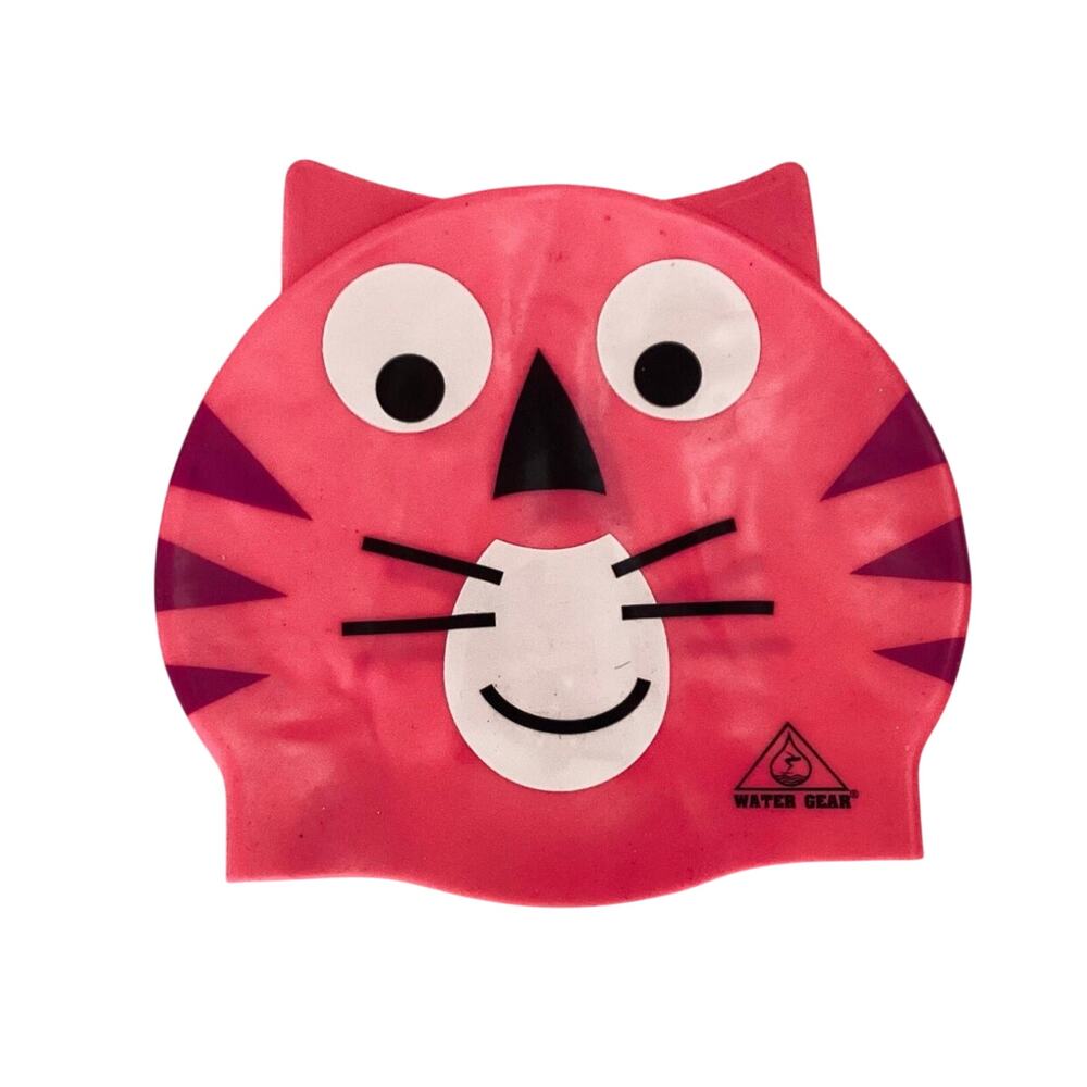 PINK CAT CRITTER Learn to Swim Cap